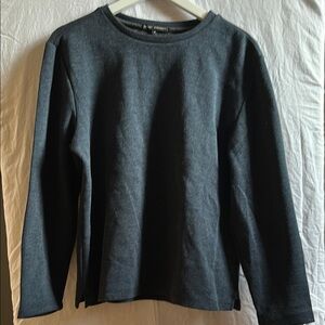 Robert Barakett Blue Fitted Long Sleeve Sweatshirt
